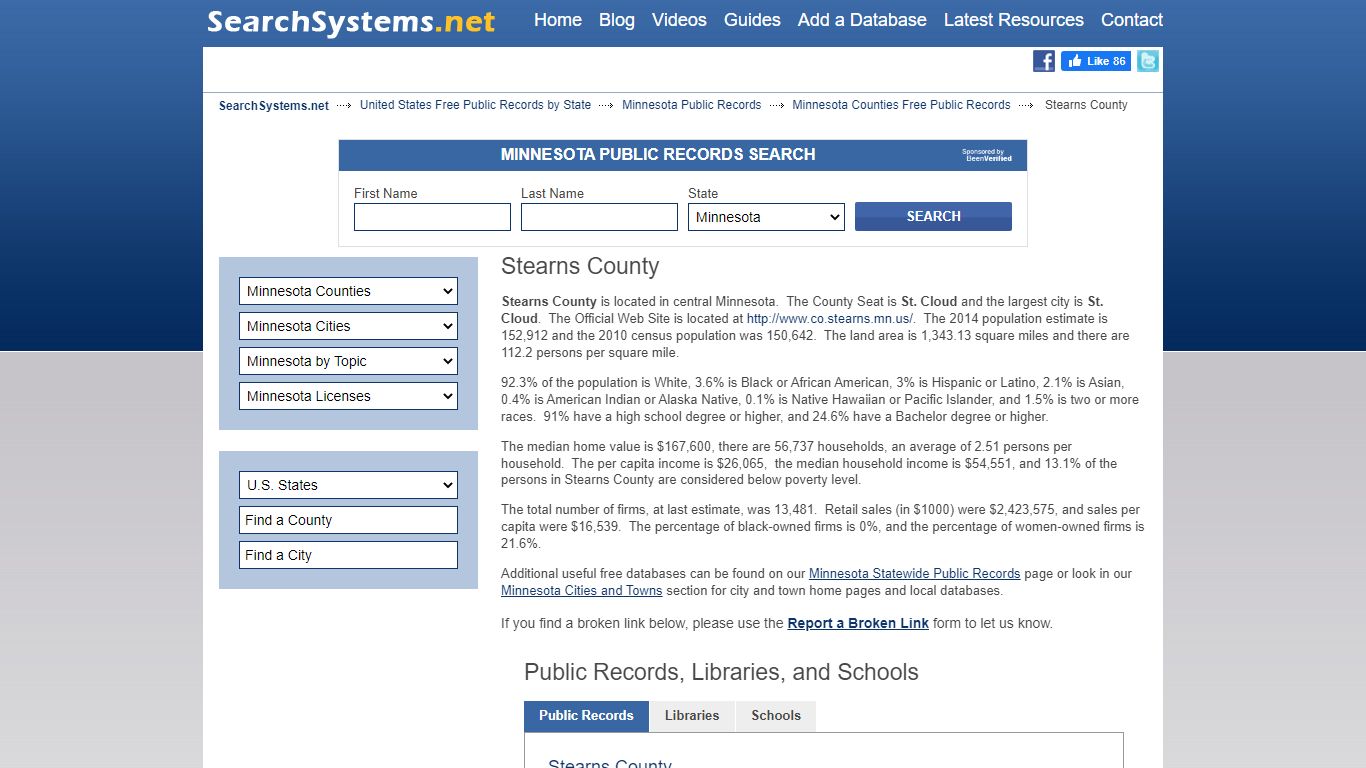 Stearns County Criminal and Public Records